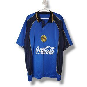 Vintage 90s Club America Souvenir Jersey Blue Size XL